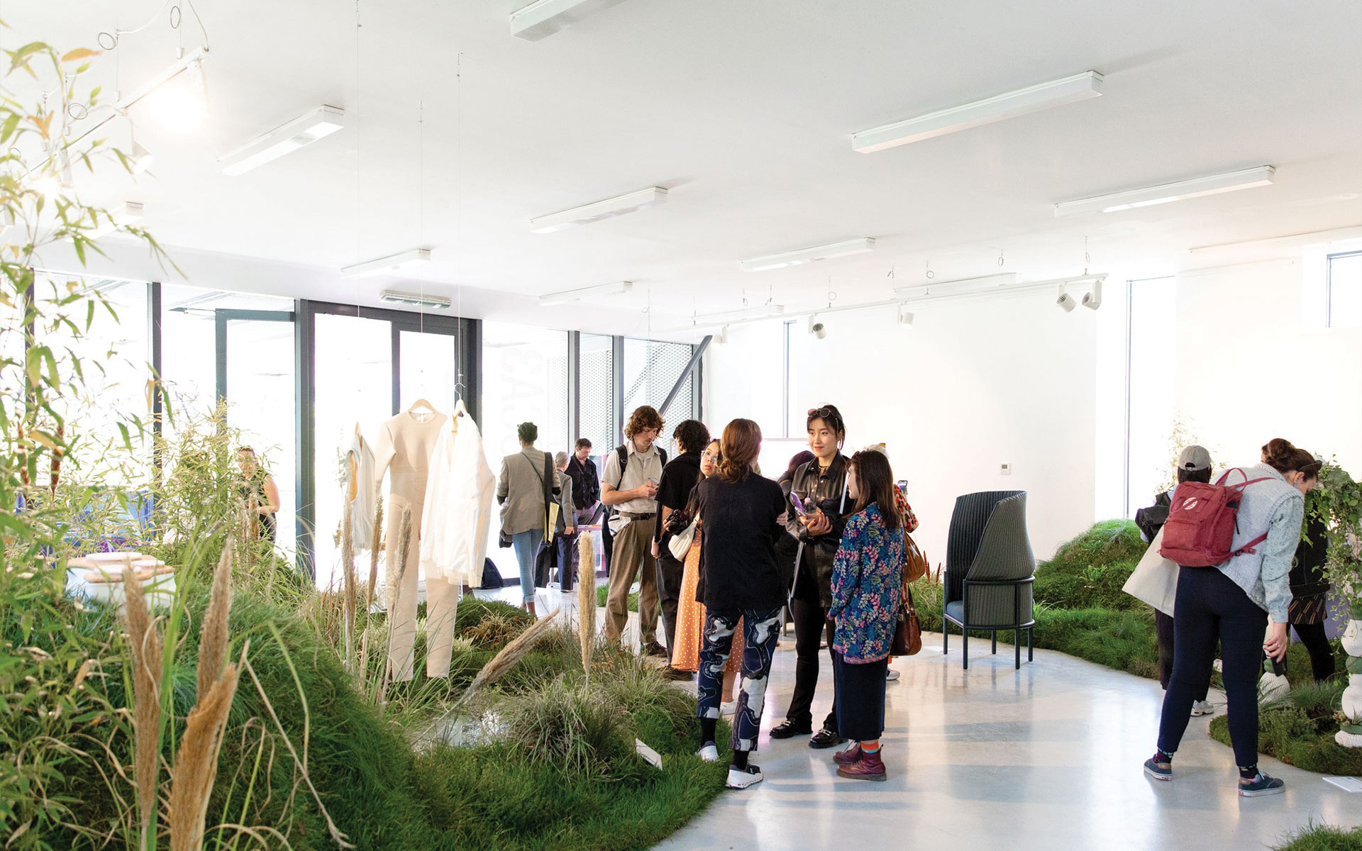 Allestimento di design nella sala Paolo Fareri