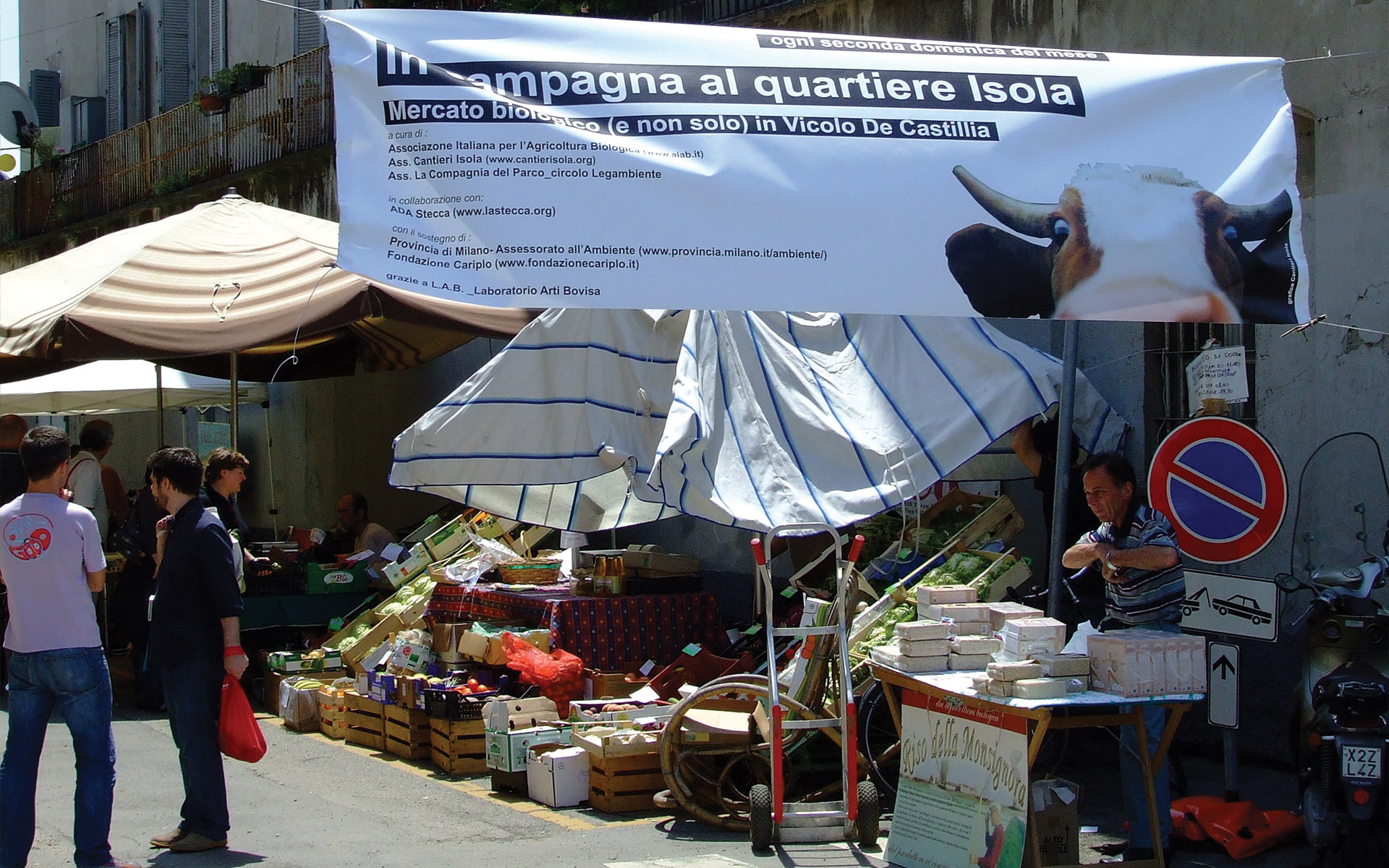 2007-2012 Stecca temporanea, Mercatino bio in Vicolo De Castillia “In campagna all’Isola”